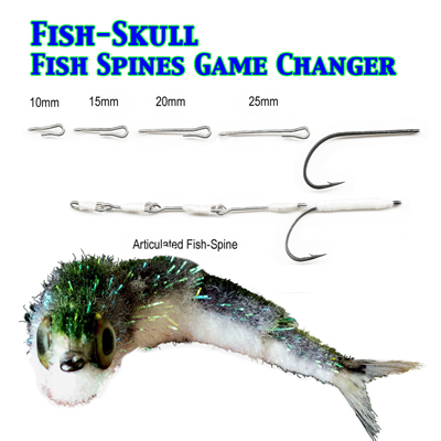 Fly Tying Starter Pack Fish Skull Articulated Fish-Spine Shanks
